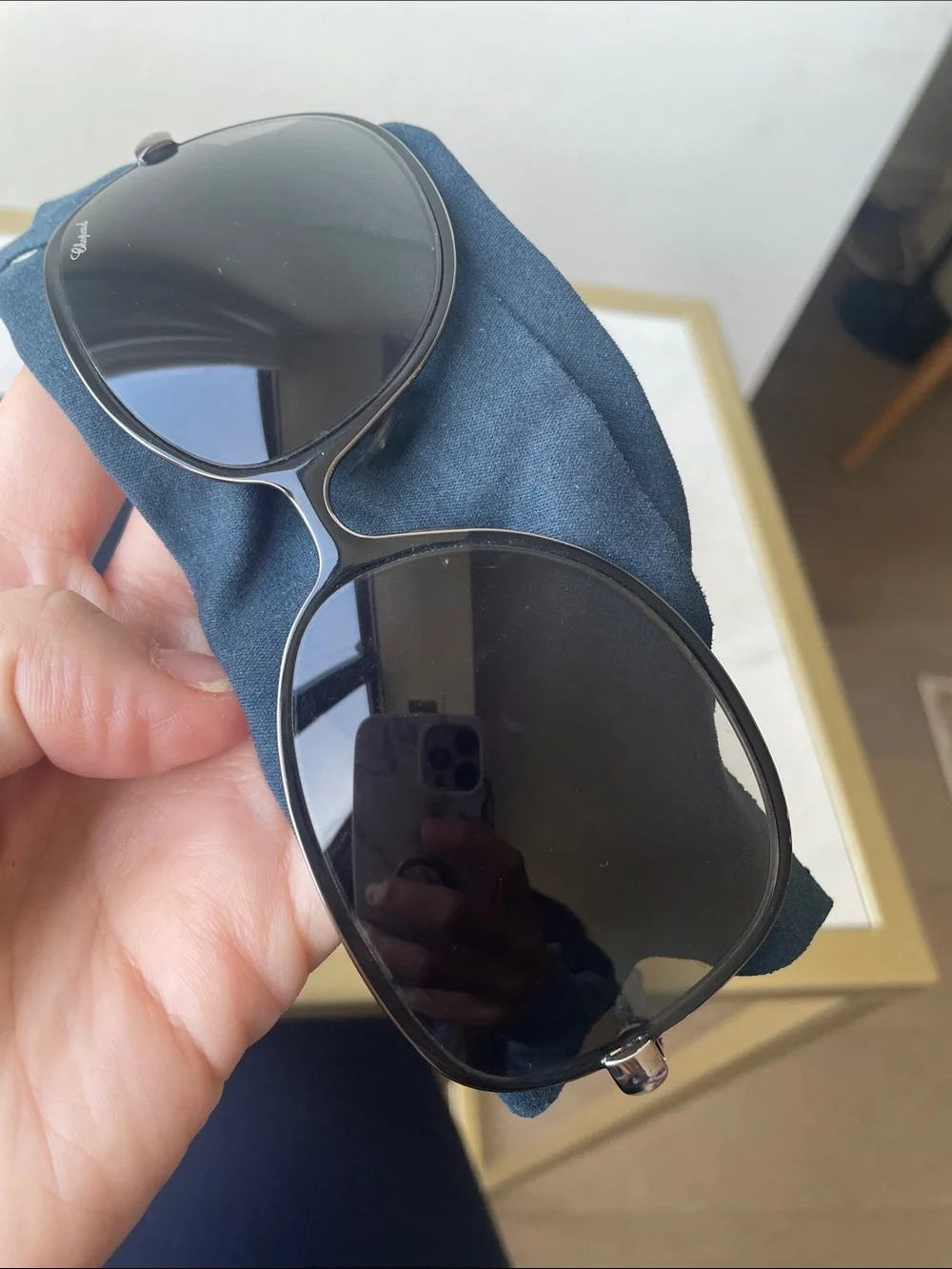 Chopard Black and Silver Gradient Oversized Women's Sunglasses - Picture 12 of 12
